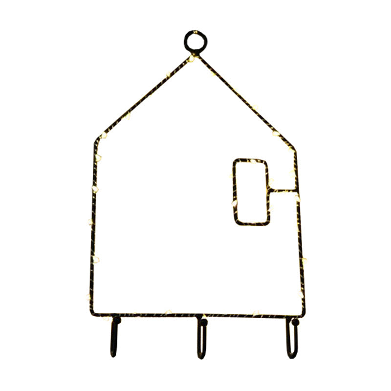 Contemporary LED Metal Wall Lamp for Children's Bedroom with White Nightstand Lighting