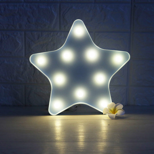 Modern Battery-Operated LED Wall Night Light - Star Night Stand Lighting