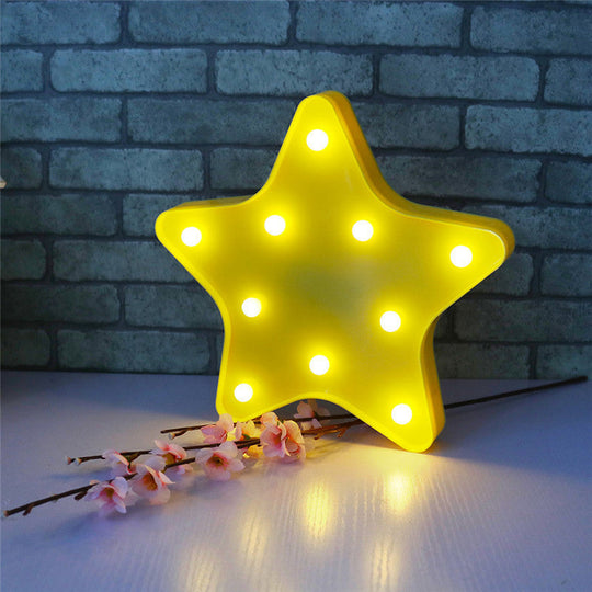 Modern Battery-Operated LED Wall Night Light - Star Night Stand Lighting