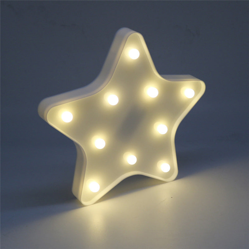 Modern Battery-Operated LED Wall Night Light - Star Night Stand Lighting