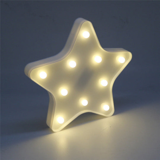Modern Battery-Operated LED Wall Night Light - Star Night Stand Lighting