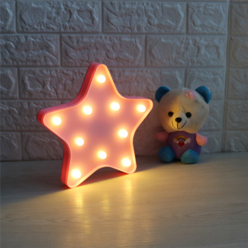 Modern Battery-Operated LED Wall Night Light - Star Night Stand Lighting