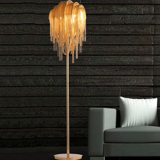 Simplicity LED Floor Light with Aluminum Shade for Reading & Flow Lighting in Living Room