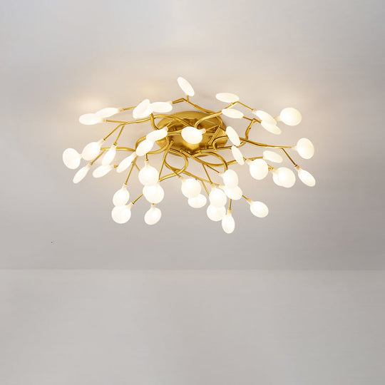 Contemporary Firefly Flush Mount LED Ceiling Light for Living Rooms