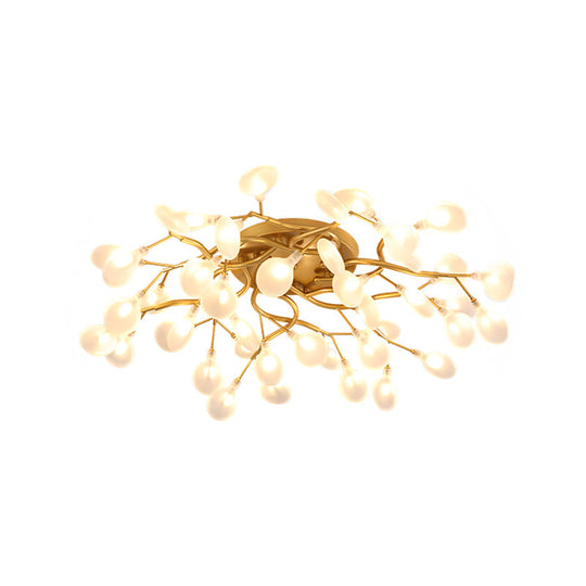 Contemporary Firefly Flush Mount LED Ceiling Light for Living Rooms