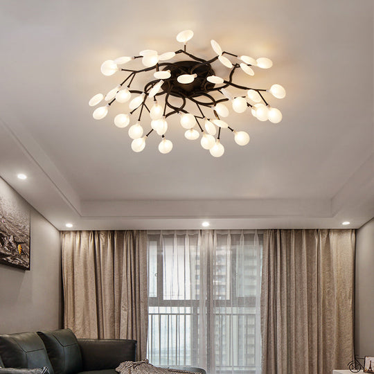Contemporary Firefly Flush Mount LED Ceiling Light for Living Rooms