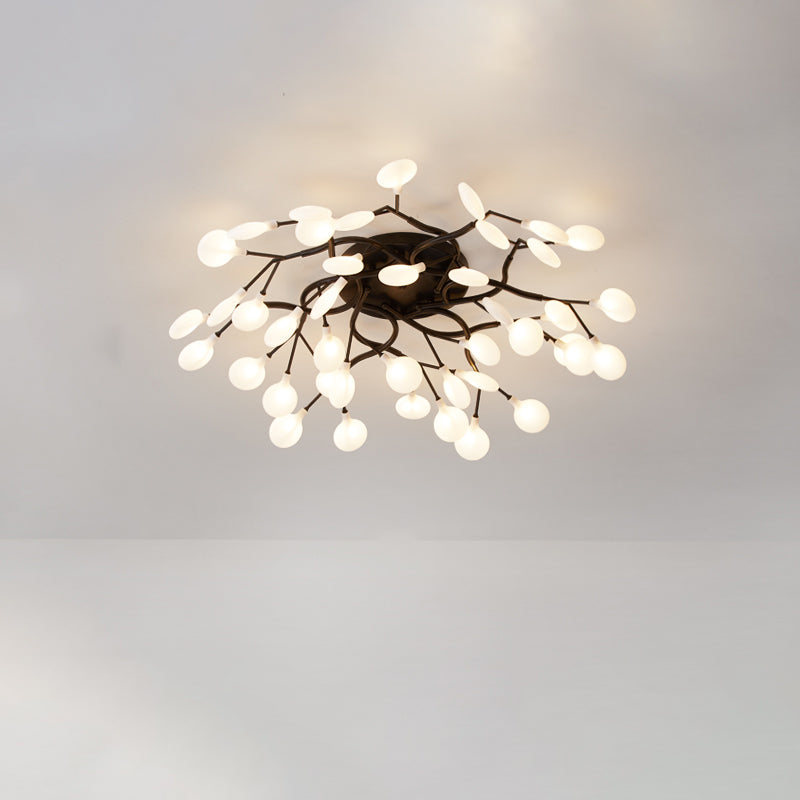 Contemporary Firefly Flush Mount LED Ceiling Light for Living Rooms
