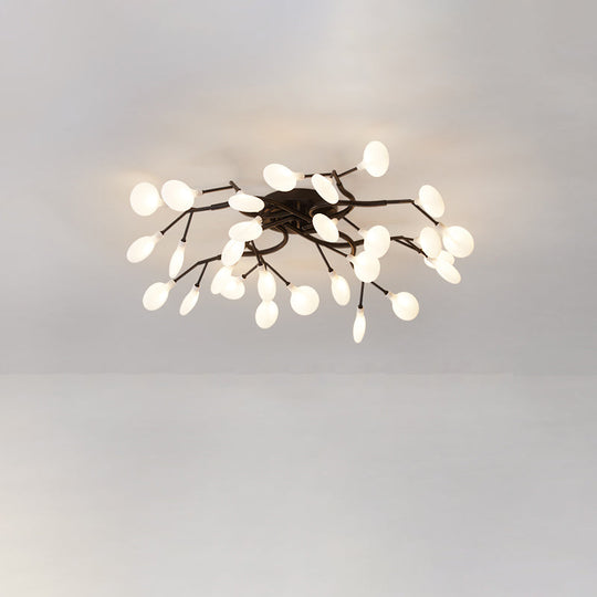 Contemporary Firefly Flush Mount LED Ceiling Light for Living Rooms