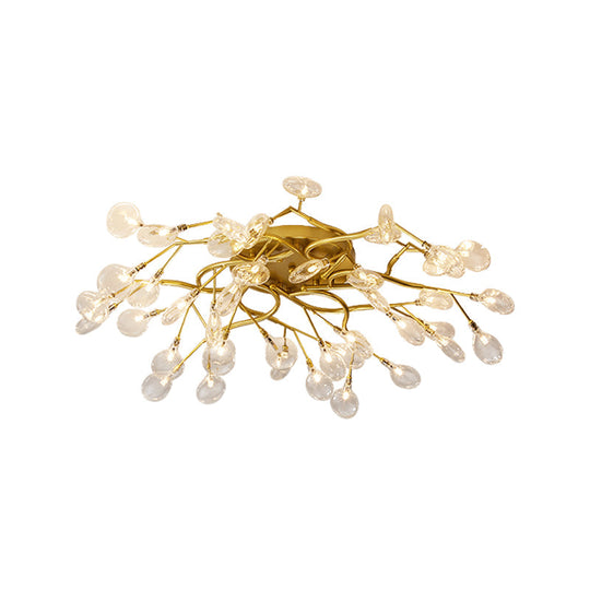 Contemporary Firefly Flush Mount LED Ceiling Light for Living Rooms