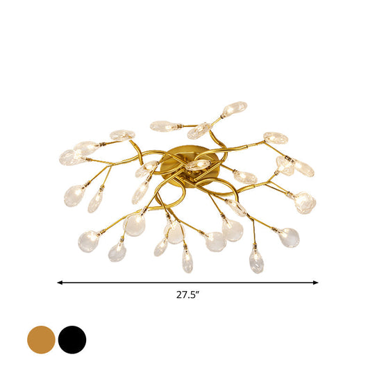 Contemporary Firefly Flush Mount LED Ceiling Light for Living Rooms