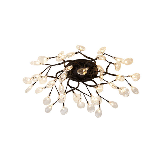 Contemporary Firefly Flush Mount LED Ceiling Light for Living Rooms