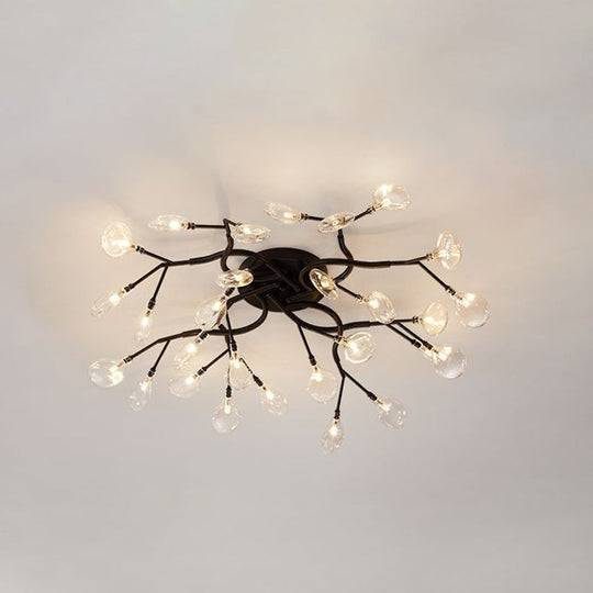 Contemporary Firefly Flush Mount LED Ceiling Light for Living Rooms