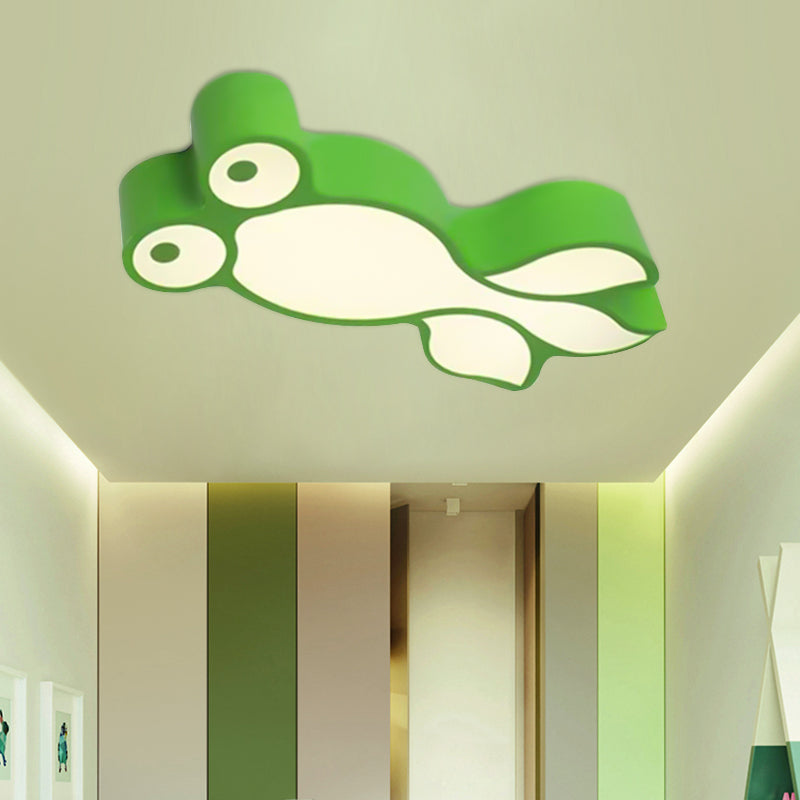 Adorable Little Goldfish Ceiling Light: Acrylic LED Flush Mount for Kids' Bedrooms