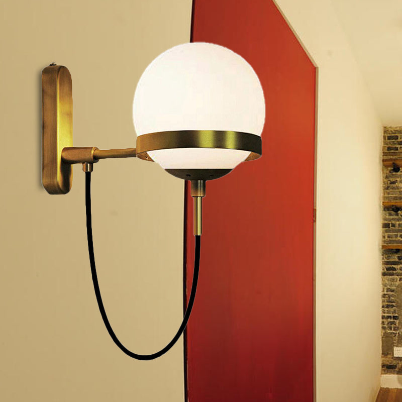 Modern Black/Gold Wall Sconce Light Fixture with Clear/Frosted Glass - Perfect for Living Rooms