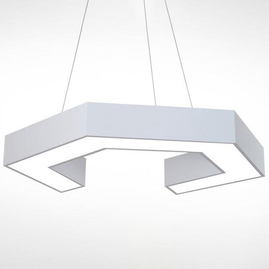 Contemporary LED Pendant Light with Magnetic Shape and Acrylic Shade