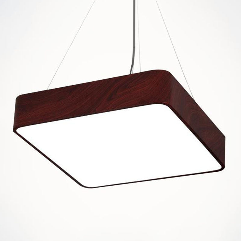 Sleek Acrylic Square Pendant Light: Modern LED Ceiling Fixture for Dining Room and More