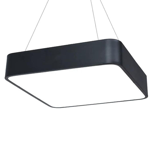 Sleek Acrylic Square Pendant Light: Modern LED Ceiling Fixture for Dining Room and More
