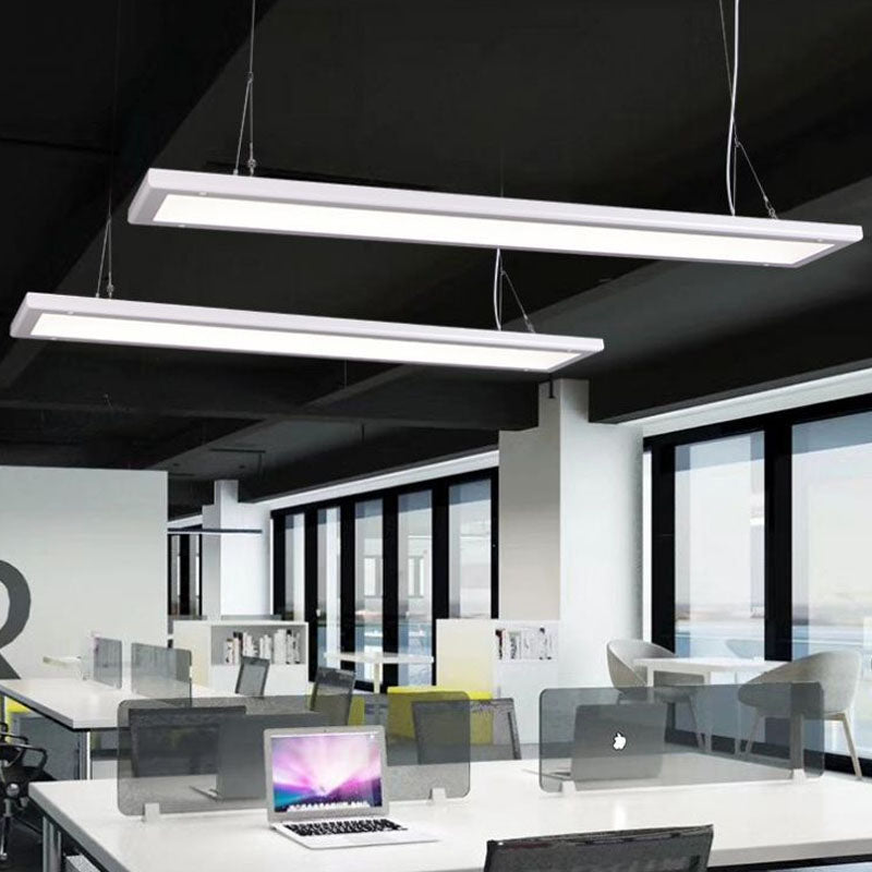 Sleek Panel Pendant Light Kit | Acrylic White LED Suspension Lamp – Simplicity at its Finest