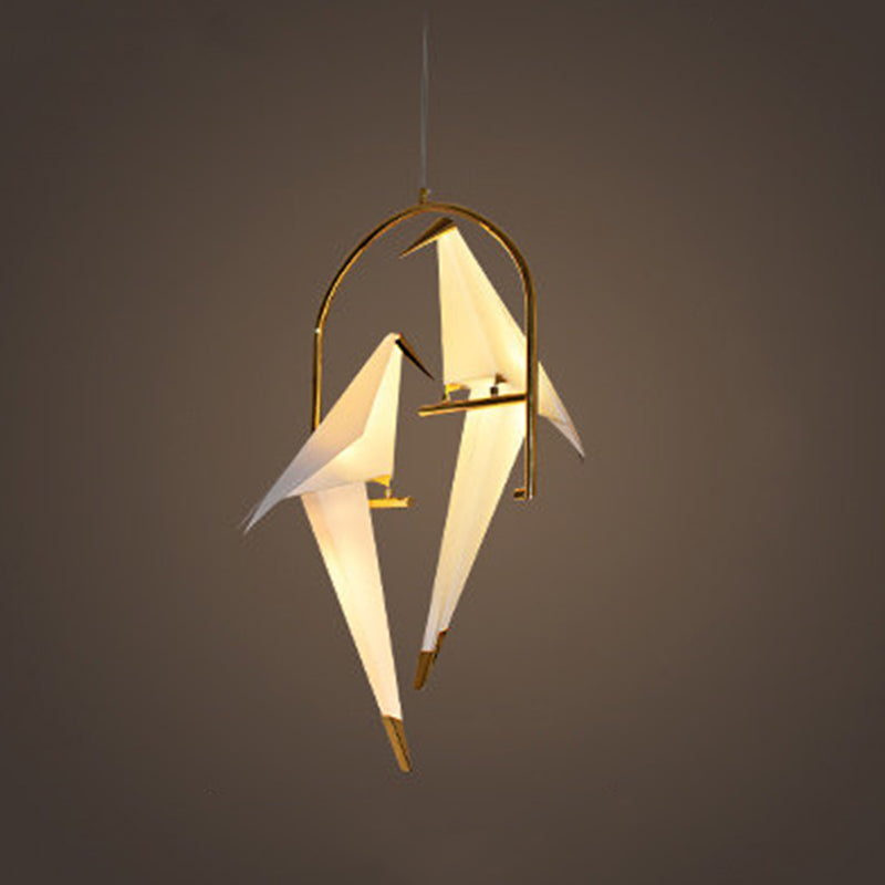 Modern White Chandelier LED Ceiling Light Fixture - Bird Shaped Design, Ideal for Restaurants"

This revised product title captures the key features in a concise manner.