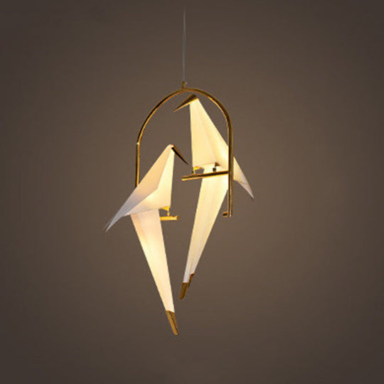 Modern White Chandelier LED Ceiling Light Fixture - Bird Shaped Design, Ideal for Restaurants"

This revised product title captures the key features in a concise manner.