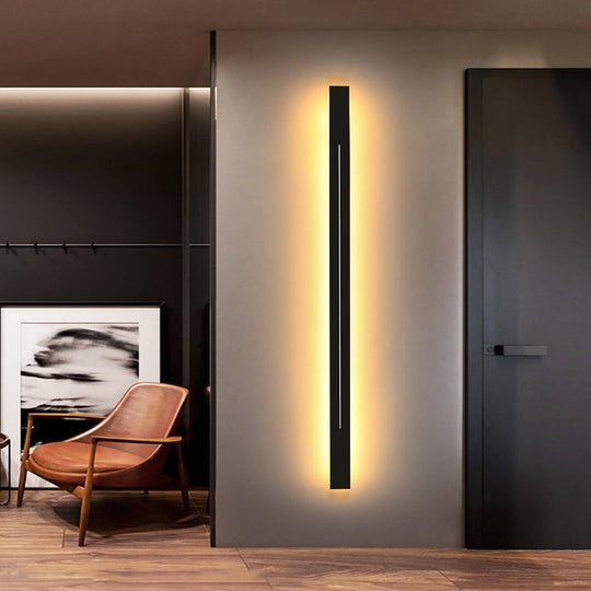 Sleek Bar Shape LED Wall Sconce for Living Room | Simplicity Collection