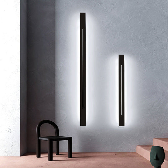 Sleek Bar Shape LED Wall Sconce for Living Room | Simplicity Collection