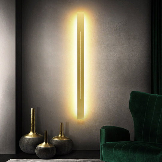 Sleek Bar Shape LED Wall Sconce for Living Room | Simplicity Collection