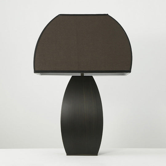 Modern Black Mushroom Table Lamp - Stylish Fabric Night Light for Living Room