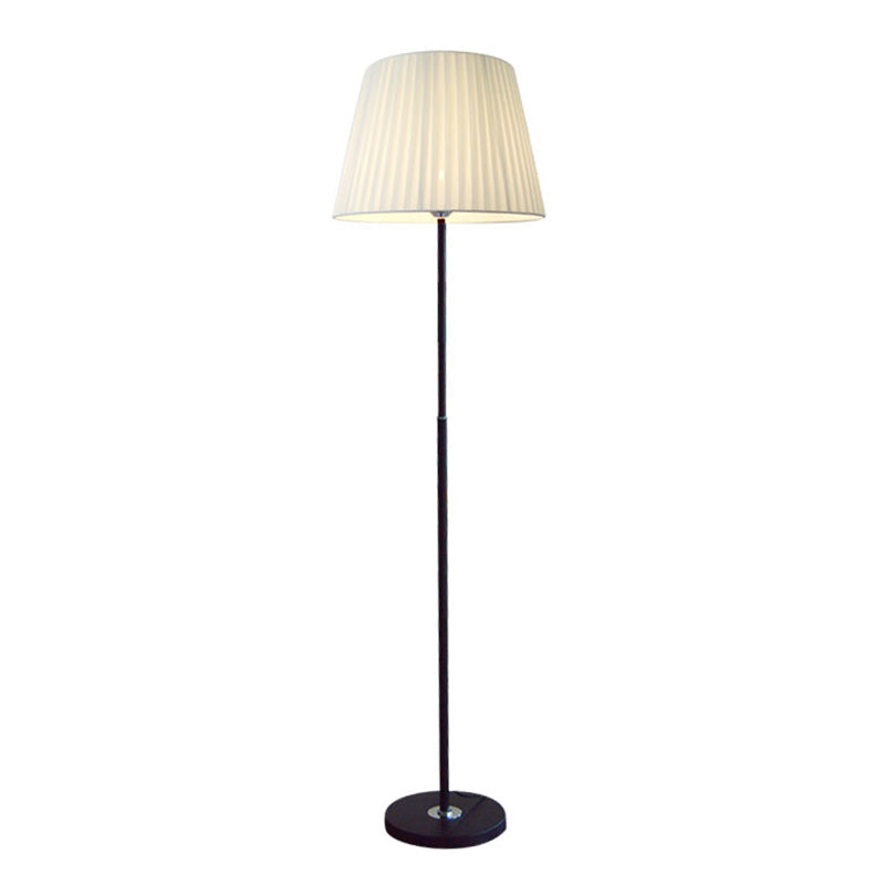 Minimalist Empire Shade Floor Lamp - Modern Fabric Standing Light for Living Room