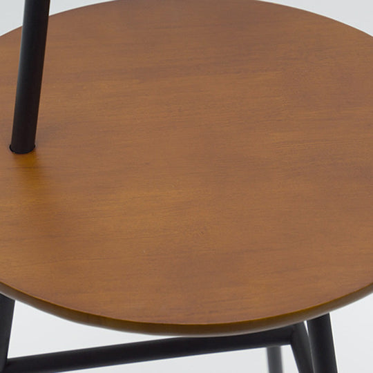 Classic Drum Shaped Fabric Floor Lamp with Tripod Tray - Perfect Living Room Lighting