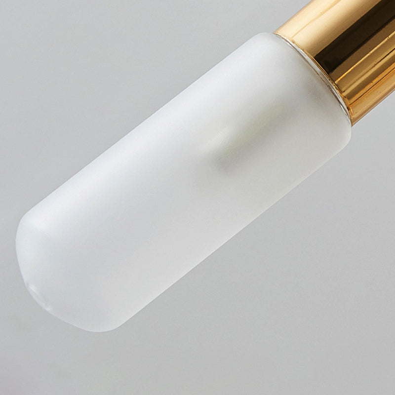 Contemporary Tubular Chandelier: 18/36-Light Black/Gold Metal Hanging Lamp with Starburst Design