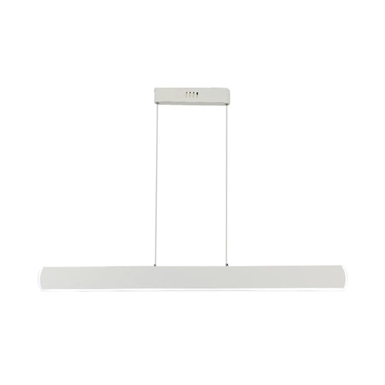 Sleek Acrylic White LED Pendant Light for Dining Room – 31.5"/39" Wide