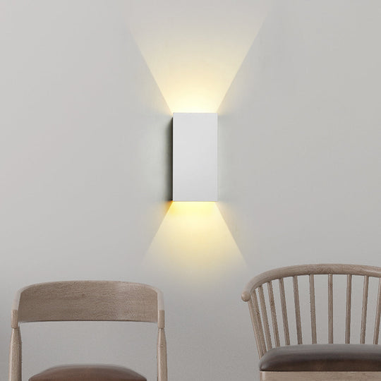 Contemporary LED Wall Sconce in Metal Gold/Coffee/Grey for Bedroom