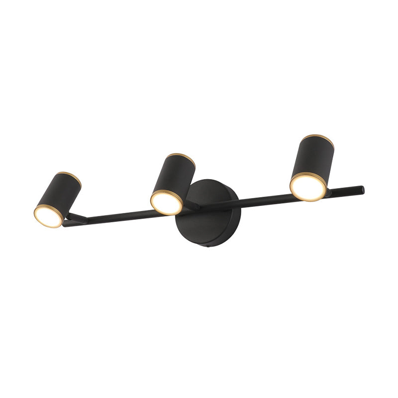 Contemporary LED Metal Wall Vanity Lamp - White/Warm Light