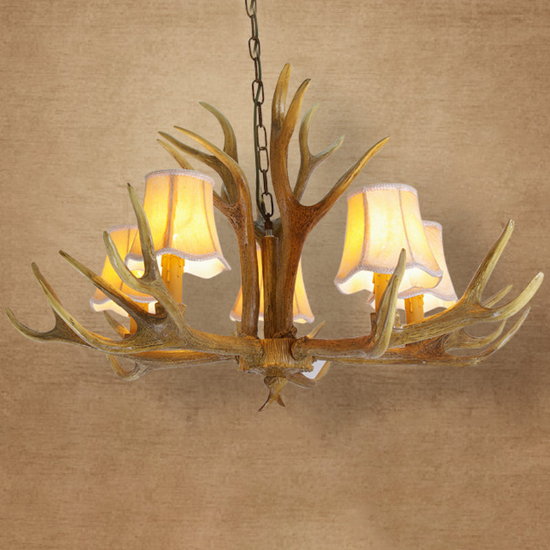 Deer Horn Chandelier Pendant Light for Classic Living Room Decor