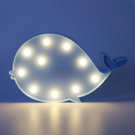Dolphin Battery Nightstand Lamp - Decorative LED Table Light for Kids Bedroom