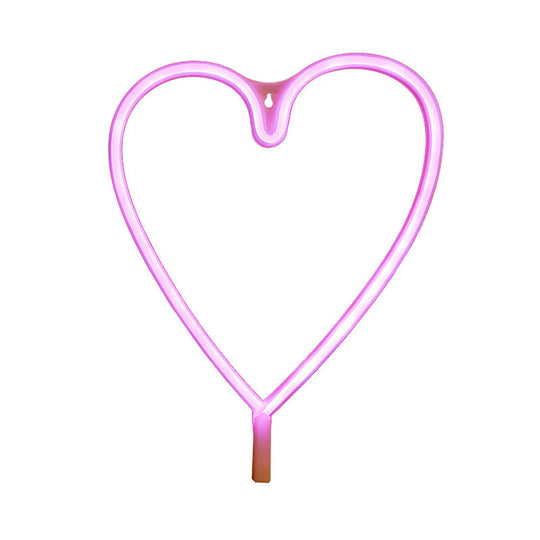 Cartoon LED Neon Night Light: Fun Art Decor with Battery Wall Lighting