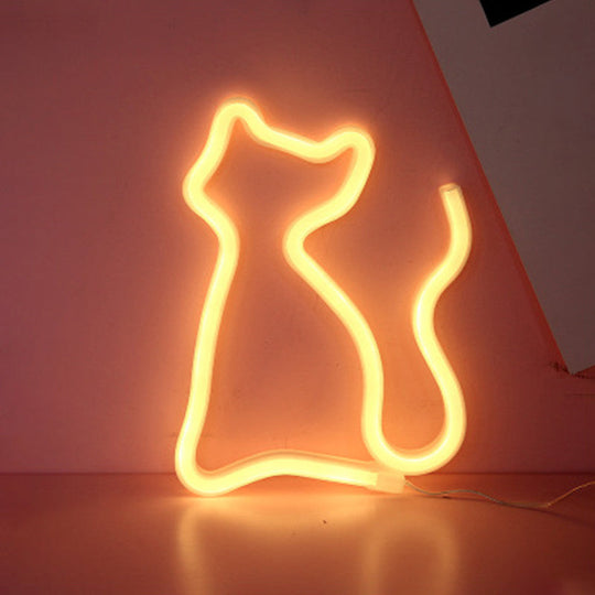 White LED Animal Wall Light for a Fun Bedroom Vibe