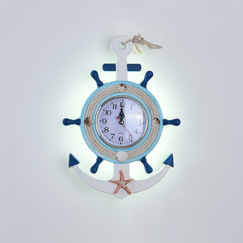 Modern Circle LED Wall Light for Kids Room - Metallic Wall Mount Fixture