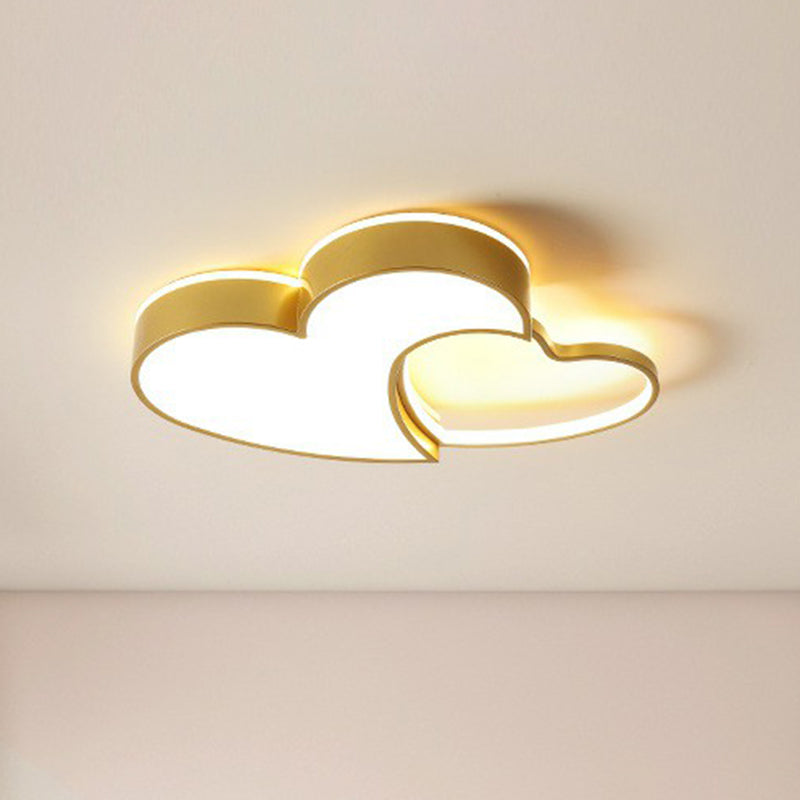 Heart LED Flush Mount Lighting for Kids' Bedrooms - Simplistic and Stylish
