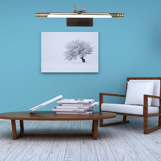 Bronze Vanity Light LED Wall Mounted Lamp, White/Warm Light, 21"/26"W