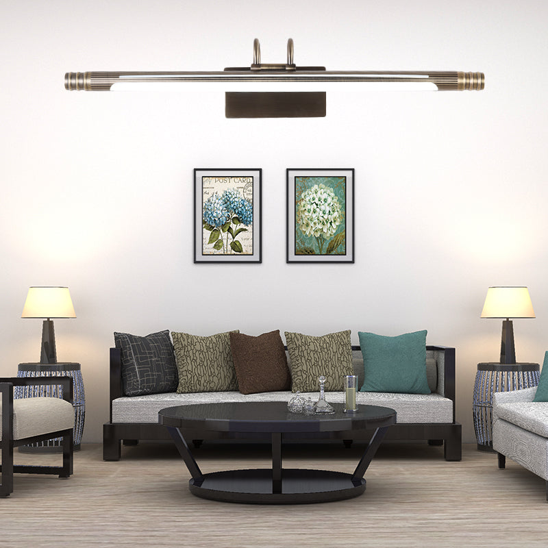 Bronze Vanity Light LED Wall Mounted Lamp, White/Warm Light, 21"/26"W