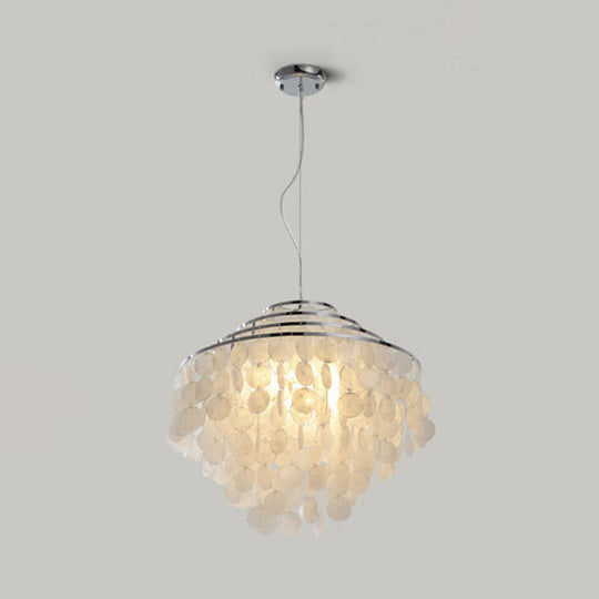 Traditional Shell Hanging Chandelier for Restaurant Ceiling Lighting