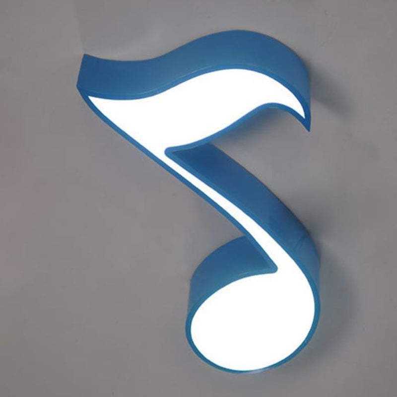 Kids Acrylic Musical Note LED Ceiling Light - Perfect for Kindergarten