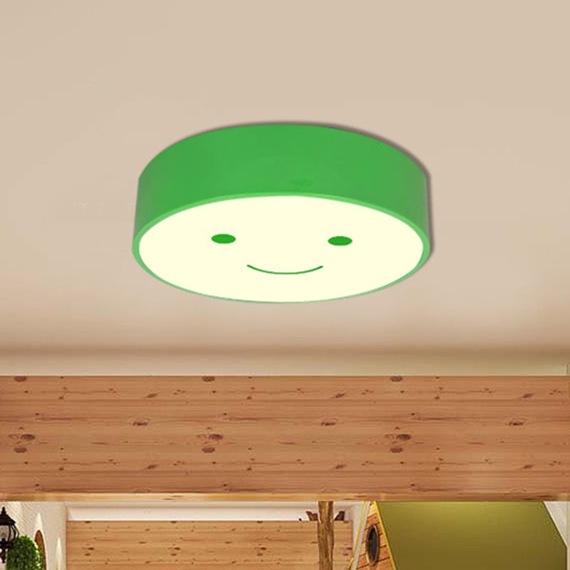 Happy Face LED Nursery Ceiling Light - Acrylic Flush Mount for Kids