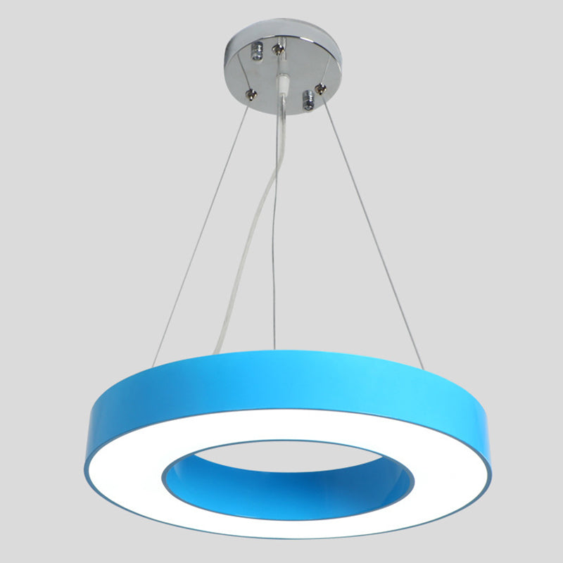 Kindergarten Chandelier - Simplicity Ring Shade LED Ceiling Light Fixture