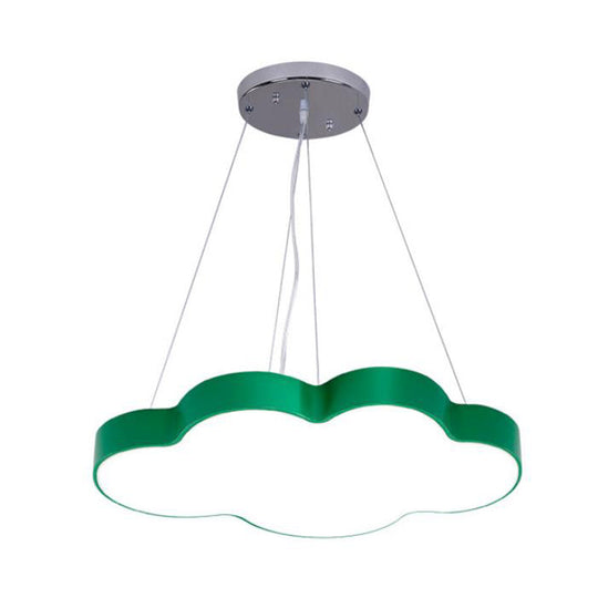 Acrylic Minimalist LED Pendant Light Fixture for Nursery - Cloud Shade Chandelier
