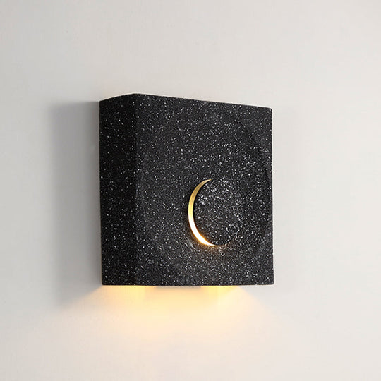 Nordic Square LED Wall Sconce Light - Modern Cement Bedroom Lighting