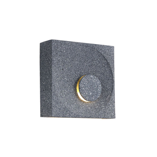Nordic Square LED Wall Sconce Light - Modern Cement Bedroom Lighting