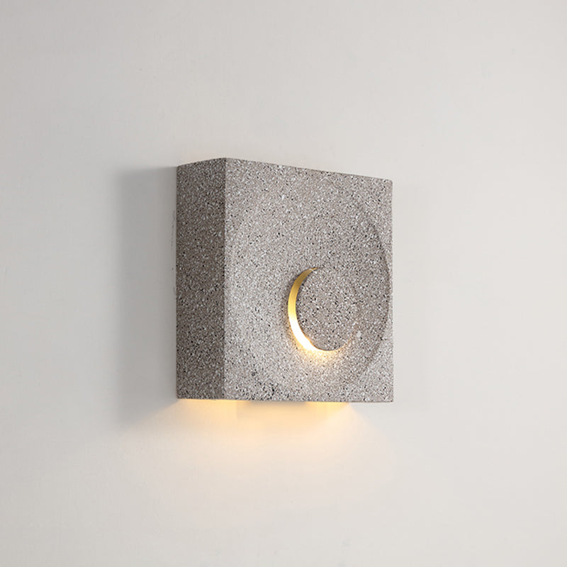 Nordic Square LED Wall Sconce Light - Modern Cement Bedroom Lighting